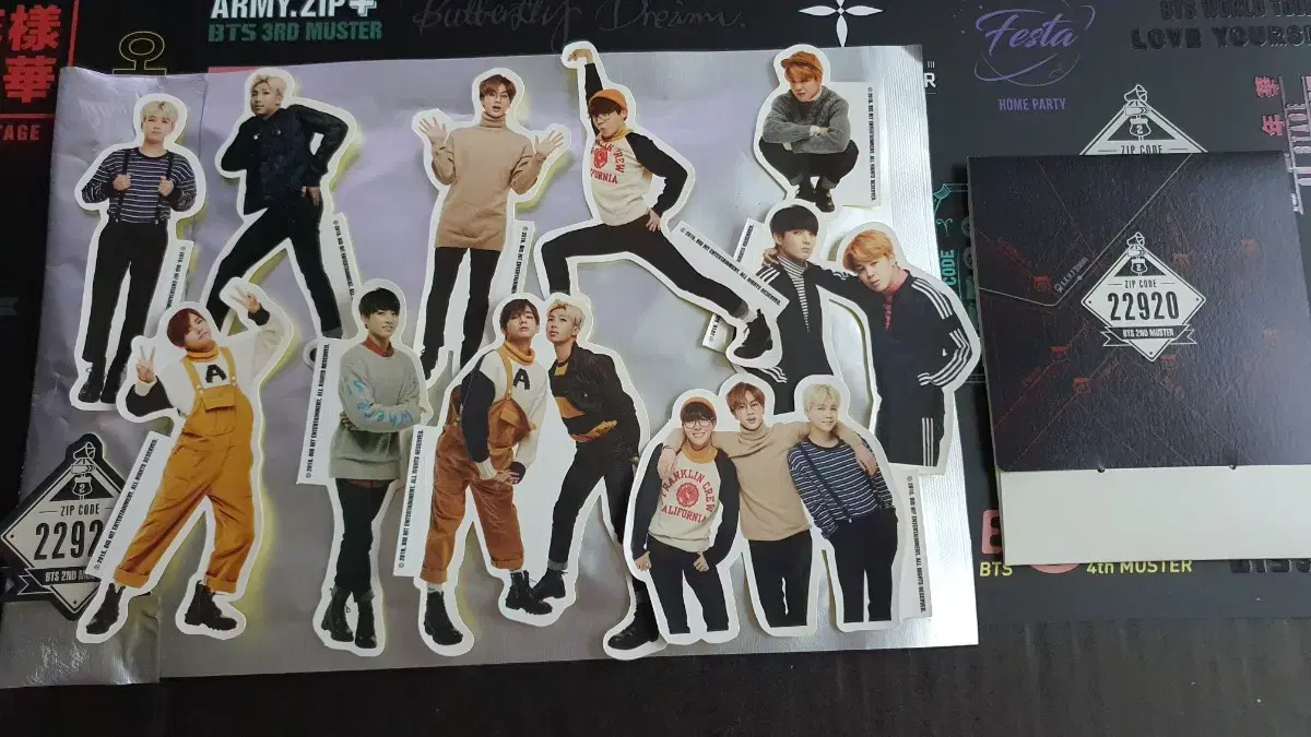 2025 Bts FESTA ARMY Zone Photocard Bandana Set on Bunjang